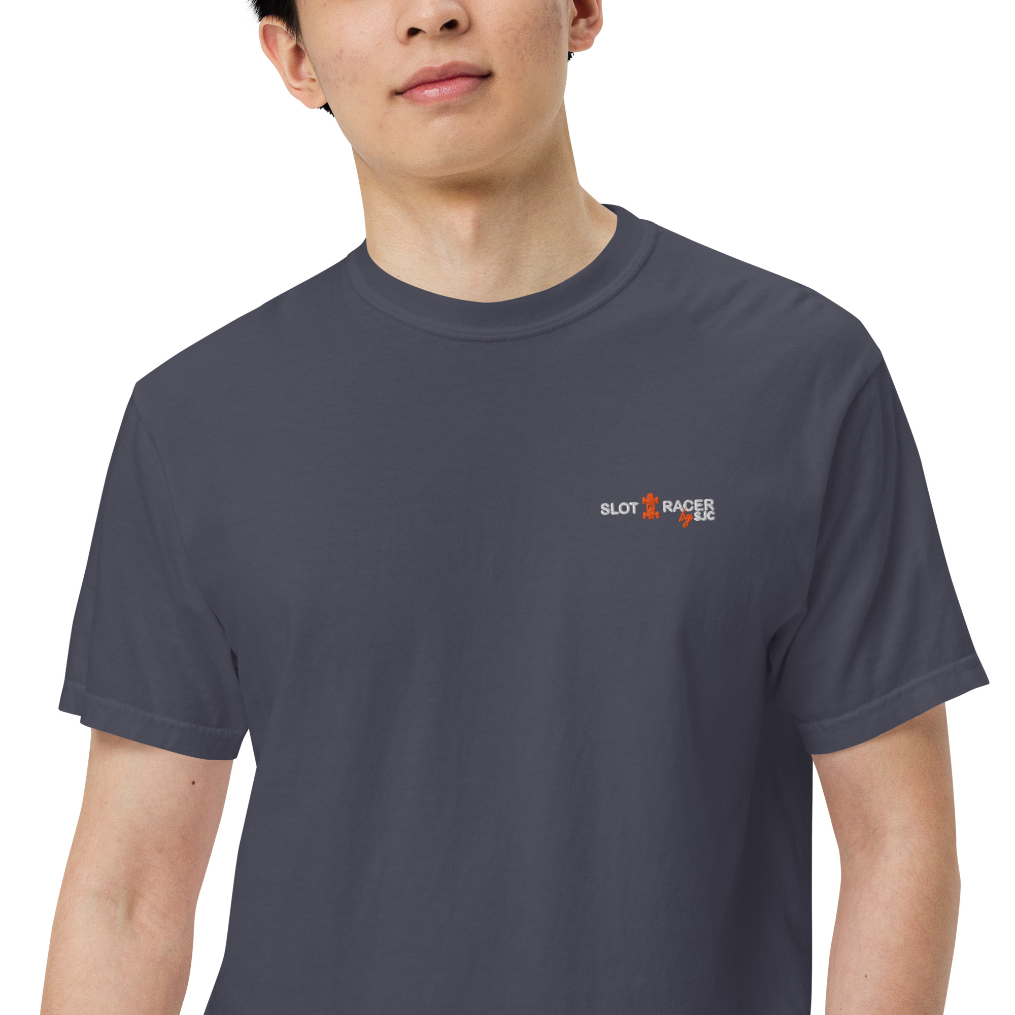 unisex garment dyed heavyweight t shirt navy zoomed in 2 6a76446b85cfc.jpg