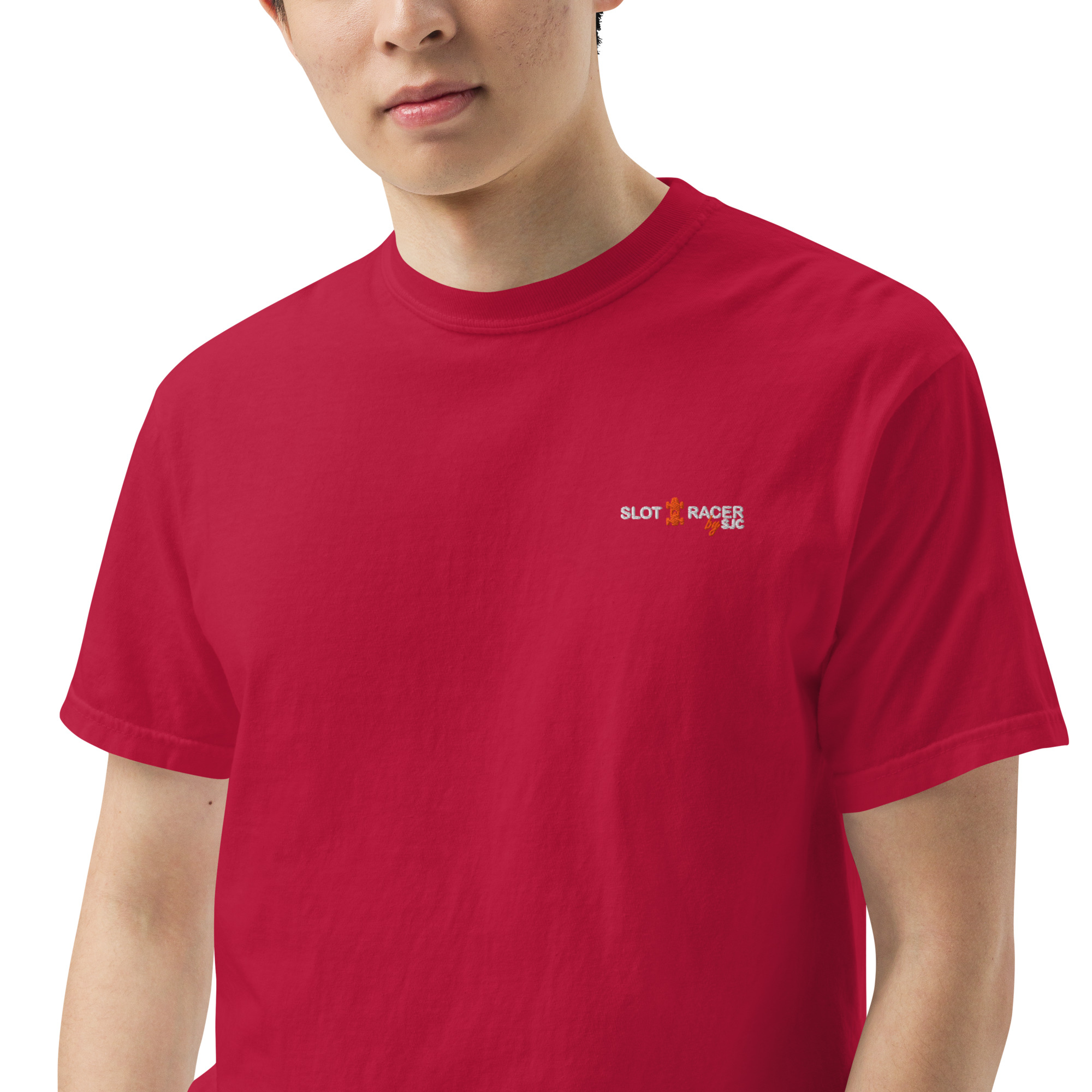 unisex garment dyed heavyweight t shirt red zoomed in 3 6a76446b76bf2.jpg