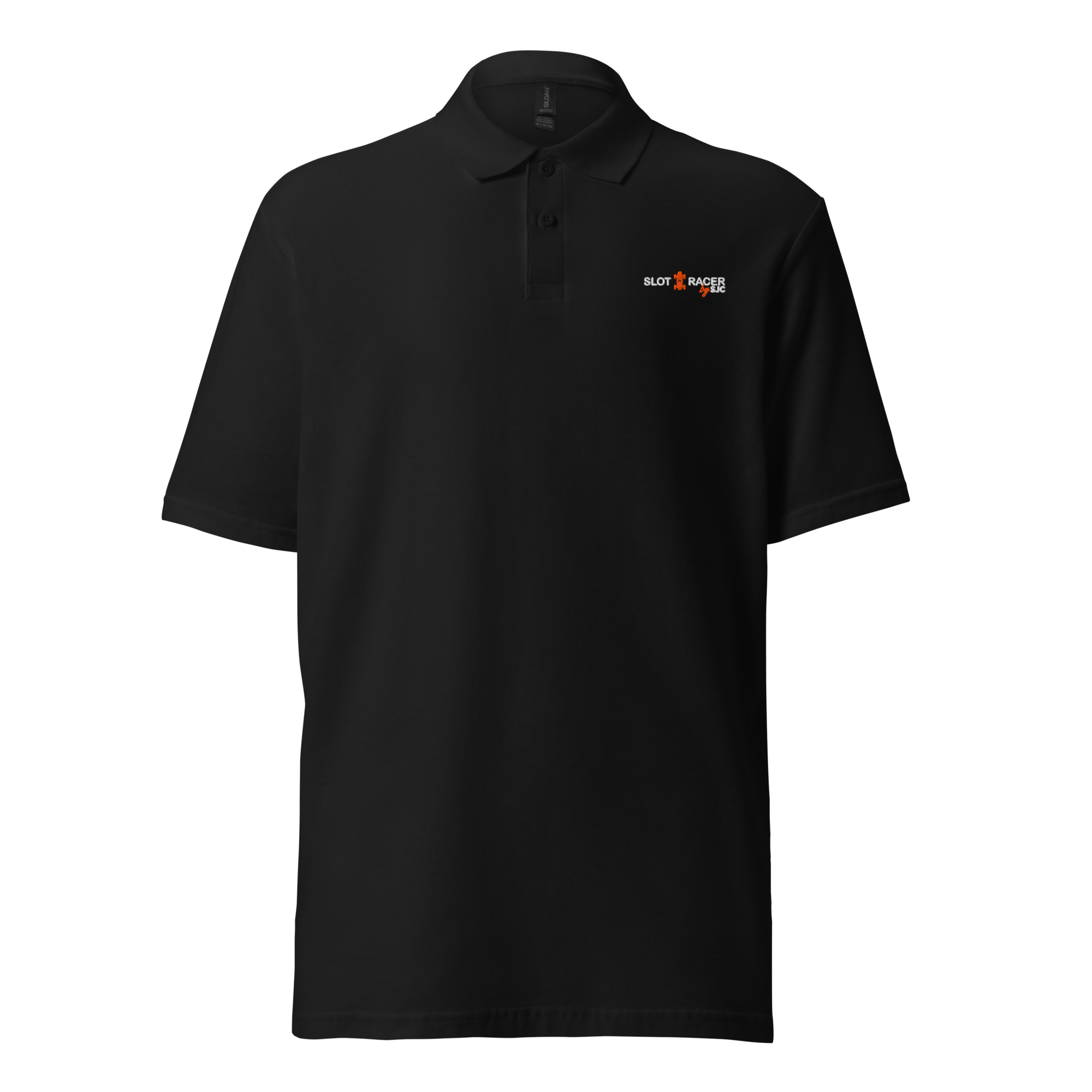 unisex pique polo shirt black front 6a78cdaee33e9.jpg