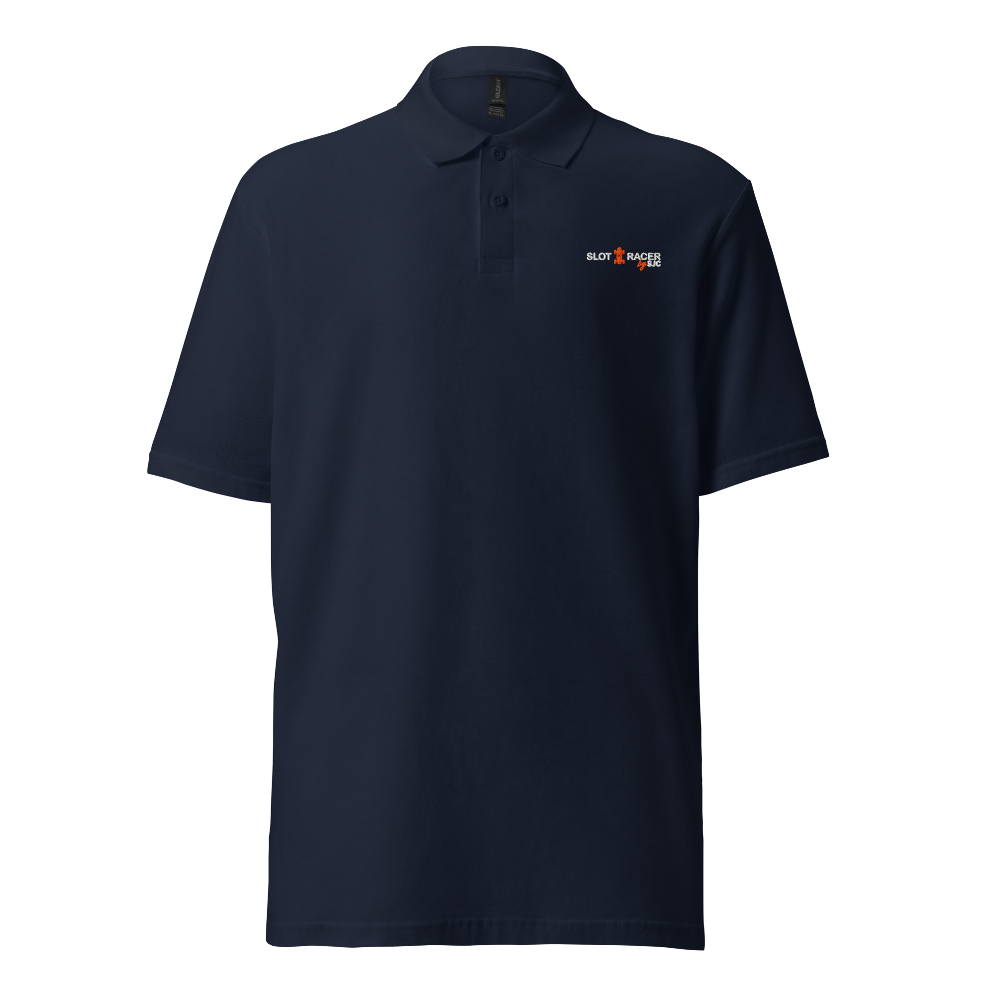 unisex pique polo shirt navy front 6a78cde20bcb9.jpg